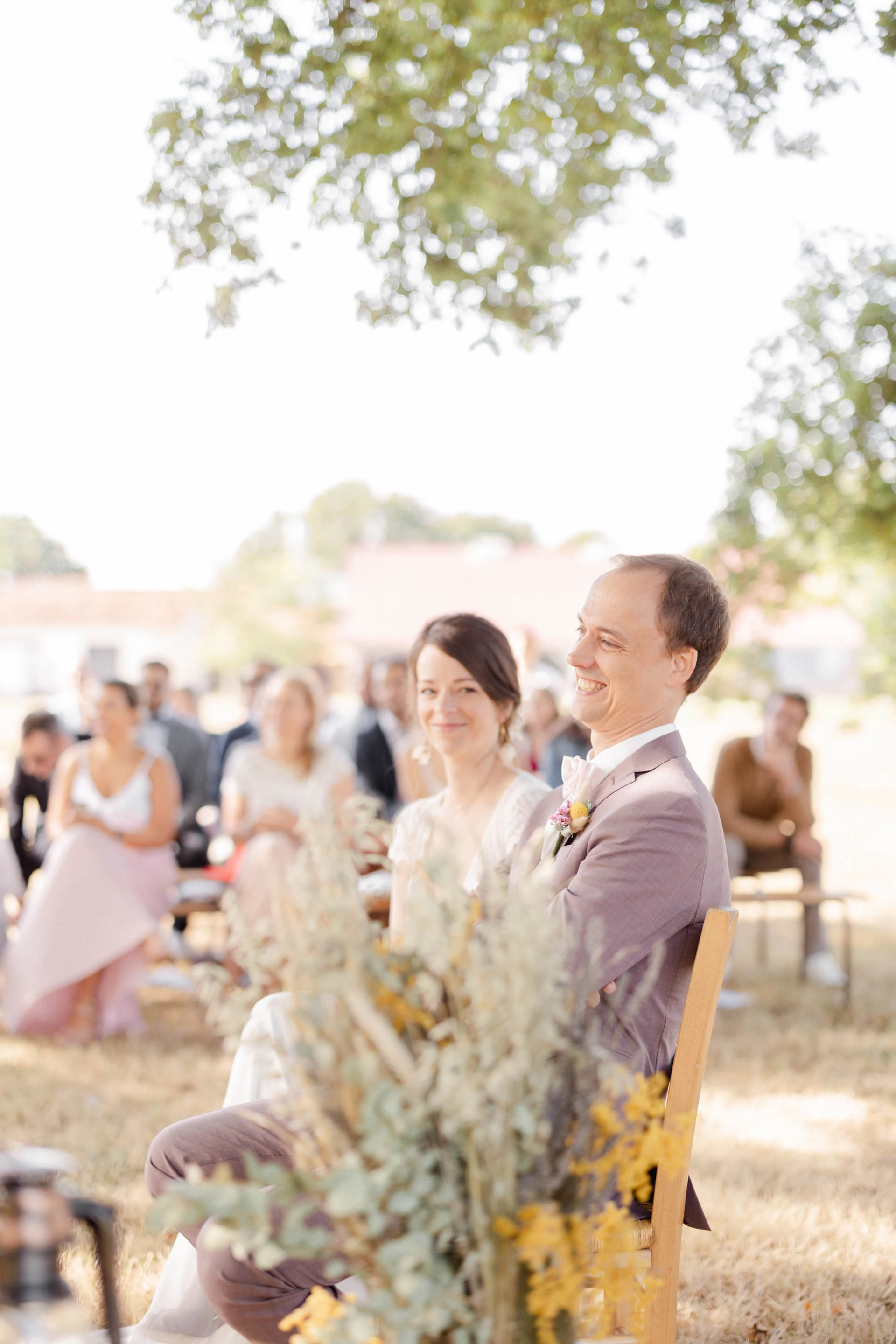 fleur robe événement composition florale bonheur